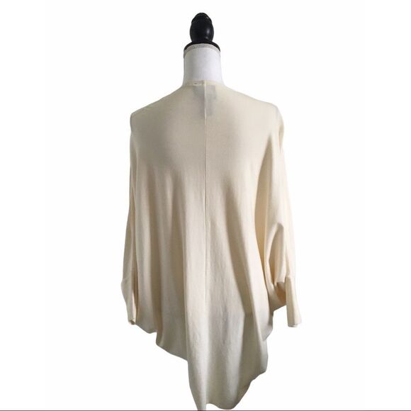 Layers by Lizden Wonderlush Cocoon Style Cardigan Ivory Size Extra Small/Small - Picture 3 of 4